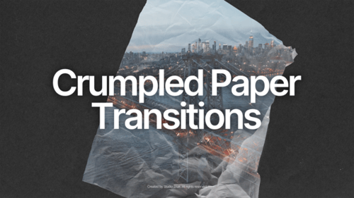 Crumpled Paper Transitions