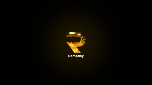Shimmering Gold Line Art Logo Reveal Animation