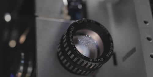 Film Projector Lens Macro Shot