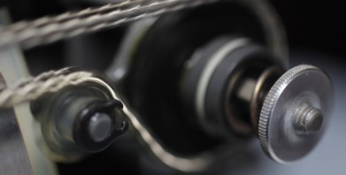 Vintage Film Projector Intricate Mechanical Inner Workings