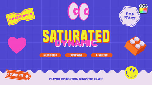 Vibrant Geometric Opener with Animated Playful Titles