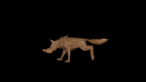 Old Wood Wolf Spielzeuglauf