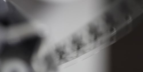 Abstract Blurred Object with Panning Camera