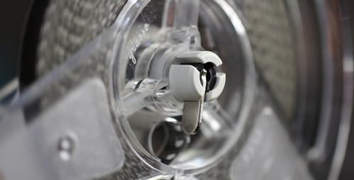 Audio Tape Reel Spinning Close Up