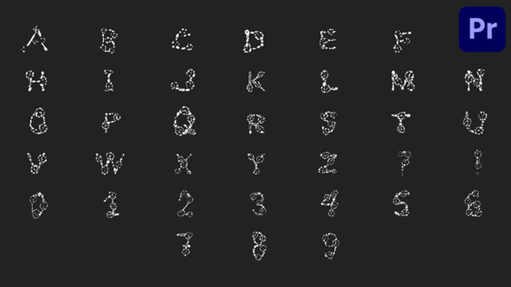 Dynamic Hand-Drawn Animated Alphabet and Numbers Elements, Elements ft ...