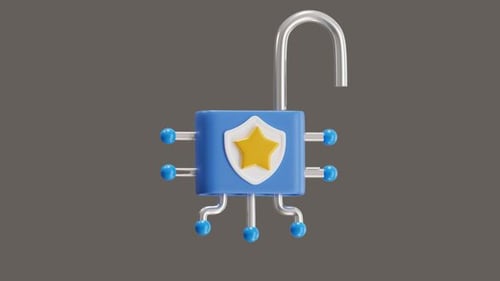 3D Animation of Key Management Cryptographic Security Features