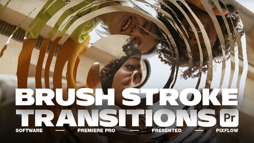 Brush Stroke Transitions V.2 For Premiere Pro