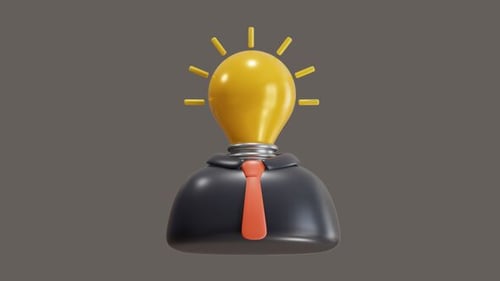 3D Animation of Eureka Moment Generates Ideas