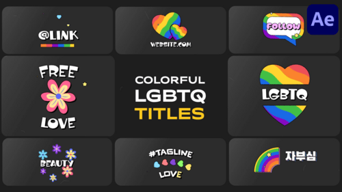 Vibrant LGBTQ+ Text Animations for Pride Celebrations