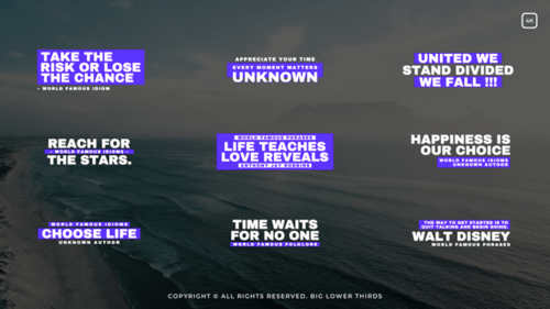 Dynamic Glitch Lower Thirds Pack