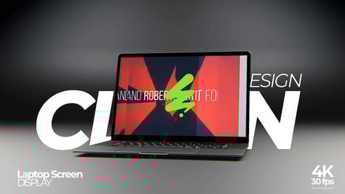 Simple Laptop Screen Mockup Premiere