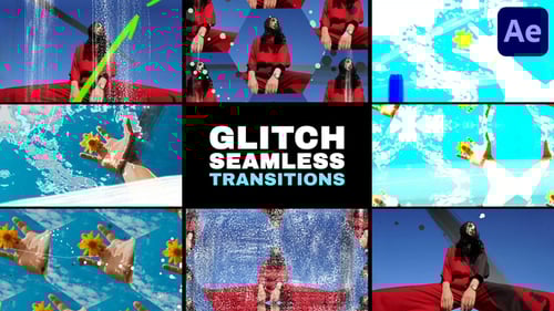 Grunge Glitch Seamless Transitions | After Effects