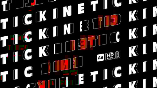 Dynamic 3D Kinetic Text Motion Graphics