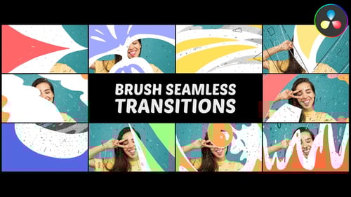 Abstract Brush Seamless Transitions for DaVinci Resolve