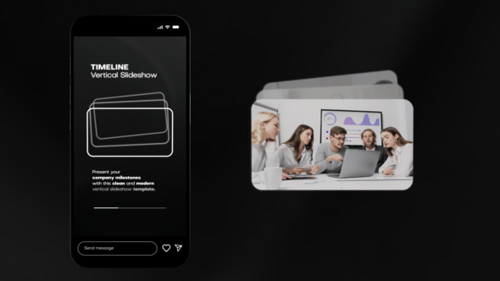 Minimal Vertical Business Timeline Slideshow