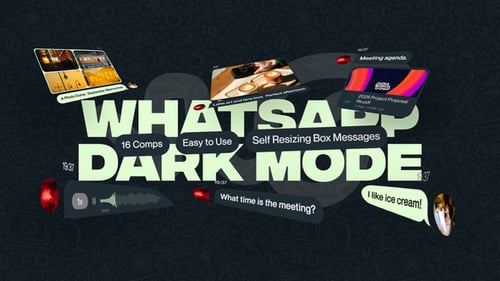 Whatsapp Messages (Dark Mode)