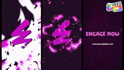 Colorful Explosion Vertical Logo | FCPX