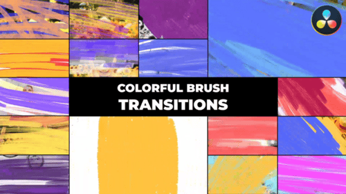 Farbenfrohe Pinselübergänge | DaVinci Resolve