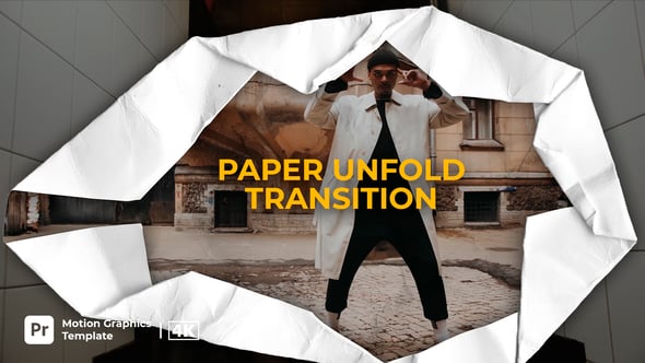Crumpled Paper Transition Pack: Dynamic Unfold Video Reveals, Elements ...