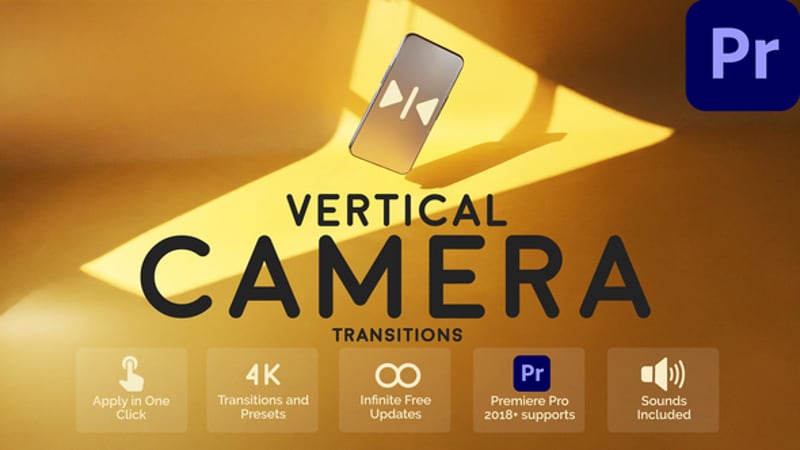 Vertical Camera Transitions for Premiere Pro, Elements ft. zoom ...