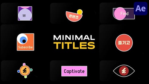 Minimal Titles | After Effects