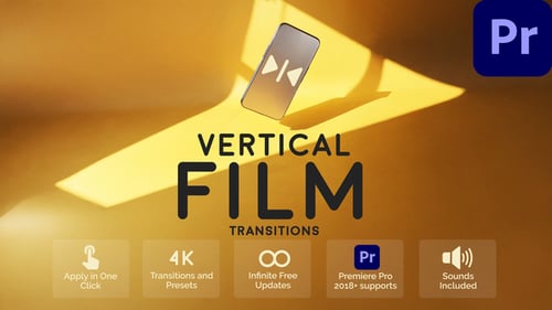 Vertical Film Transitions for Premiere Pro
