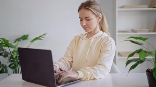 Freelancer Working at Workplace