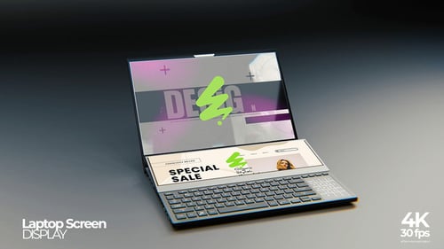 Modern Laptop Screen Mockup