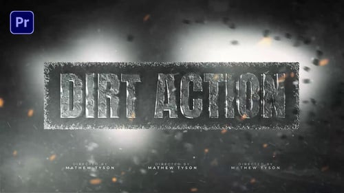 Dirt Action Title Design