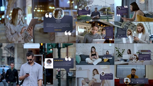 Testimonial Social Media After Effect Template