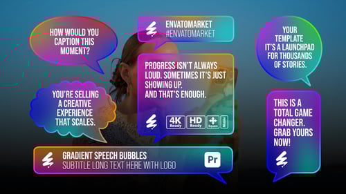 Gradient Speech Bubbles for Premiere Pro