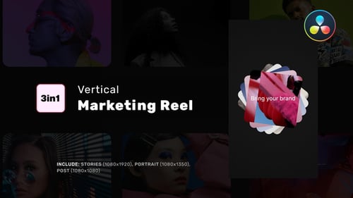 Vertical Marketing Reel for DaVinci Resolve