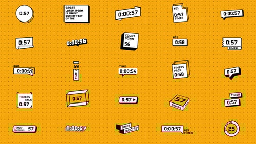 Countdown Timers Pop Style