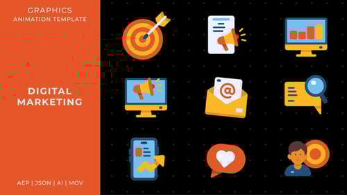 Digital Marketing | Animated Graphics After Effects Template
