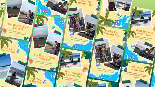 Photo Slide Show Summer story vertical