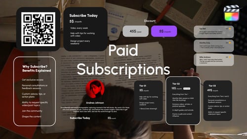 Membership Service Pricing and Benefits Showcase