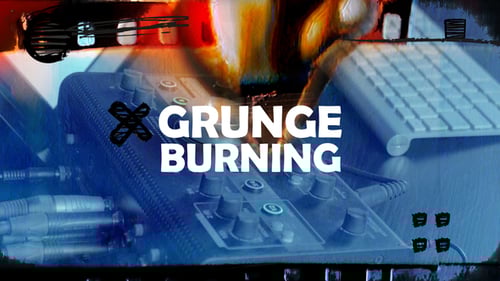Dynamic Grunge Burn Glitch Transitions