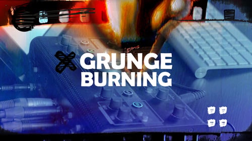 Grunge Burning Transitions | MOGRT
