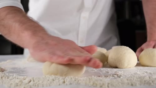 Preparing Bread Dough