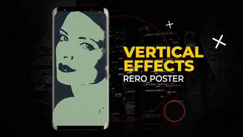 Vertical Retro Poster Effects