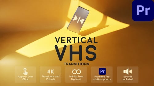 Vertical VHS Transitions for Premiere Pro
