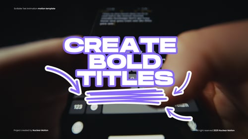 Scribble Text Animation | MOGRT