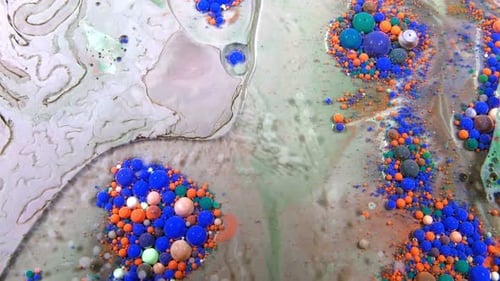 Diffusion d'éclaboussures de gouttes d'encre abstraites