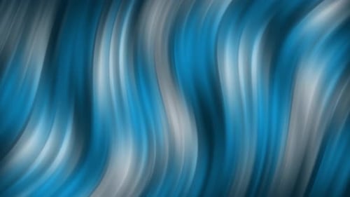Abstract Blue and White Fluid Wavy Lines Background Loop