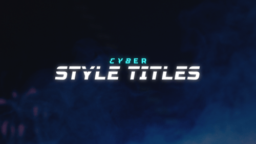 Cyber Style Titles Pack / DR