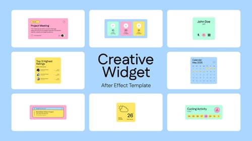 Widget créatif d'interface utilisateur