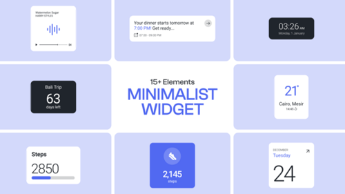Widget d'interface utilisateur minimal