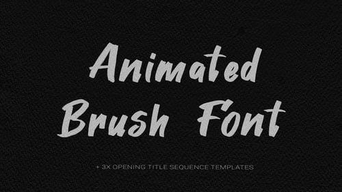Animated Brush Font