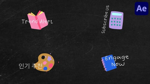 Hand Drawn School Titles for After Effects