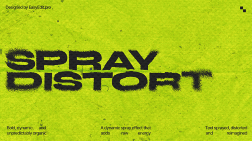 Spray Distort Typography | DR